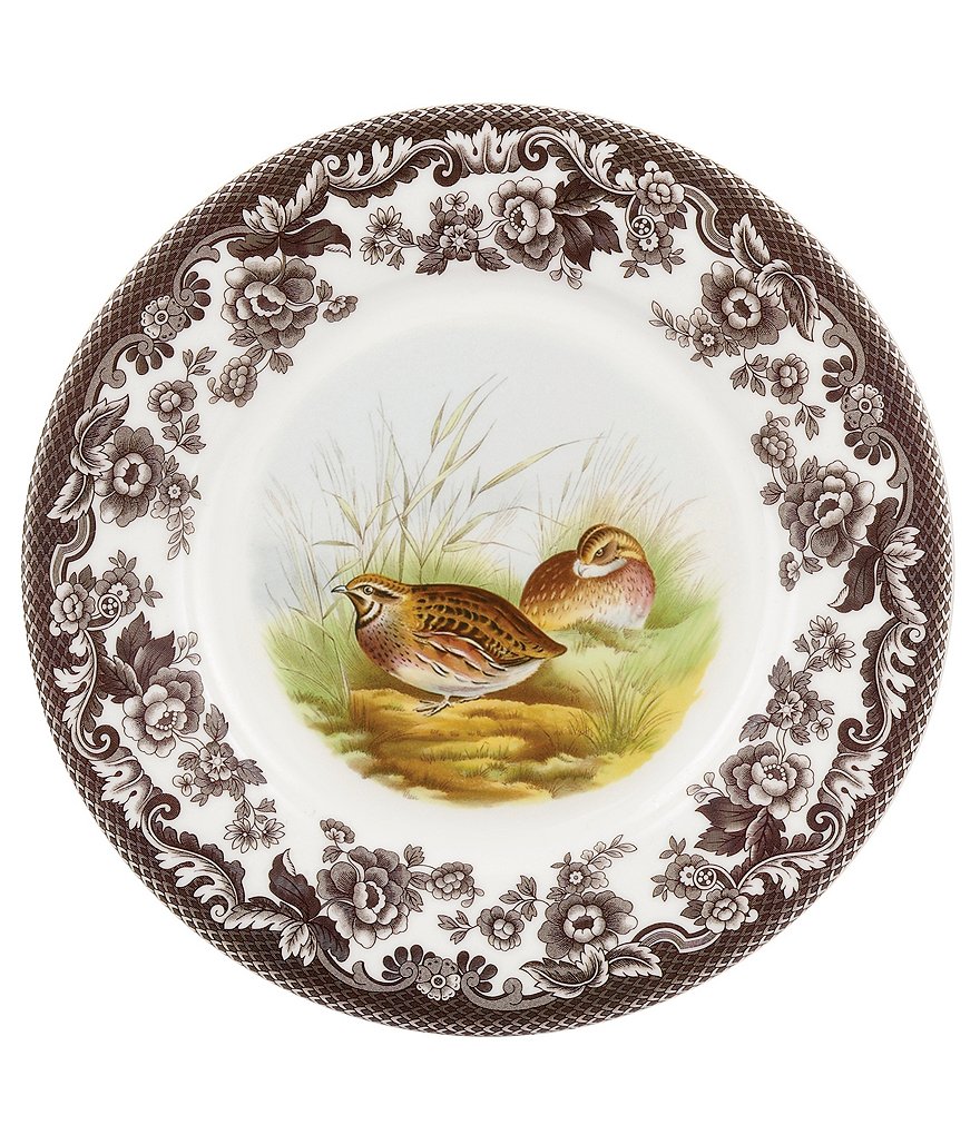 Spode Woodland Quail Luncheon Plate