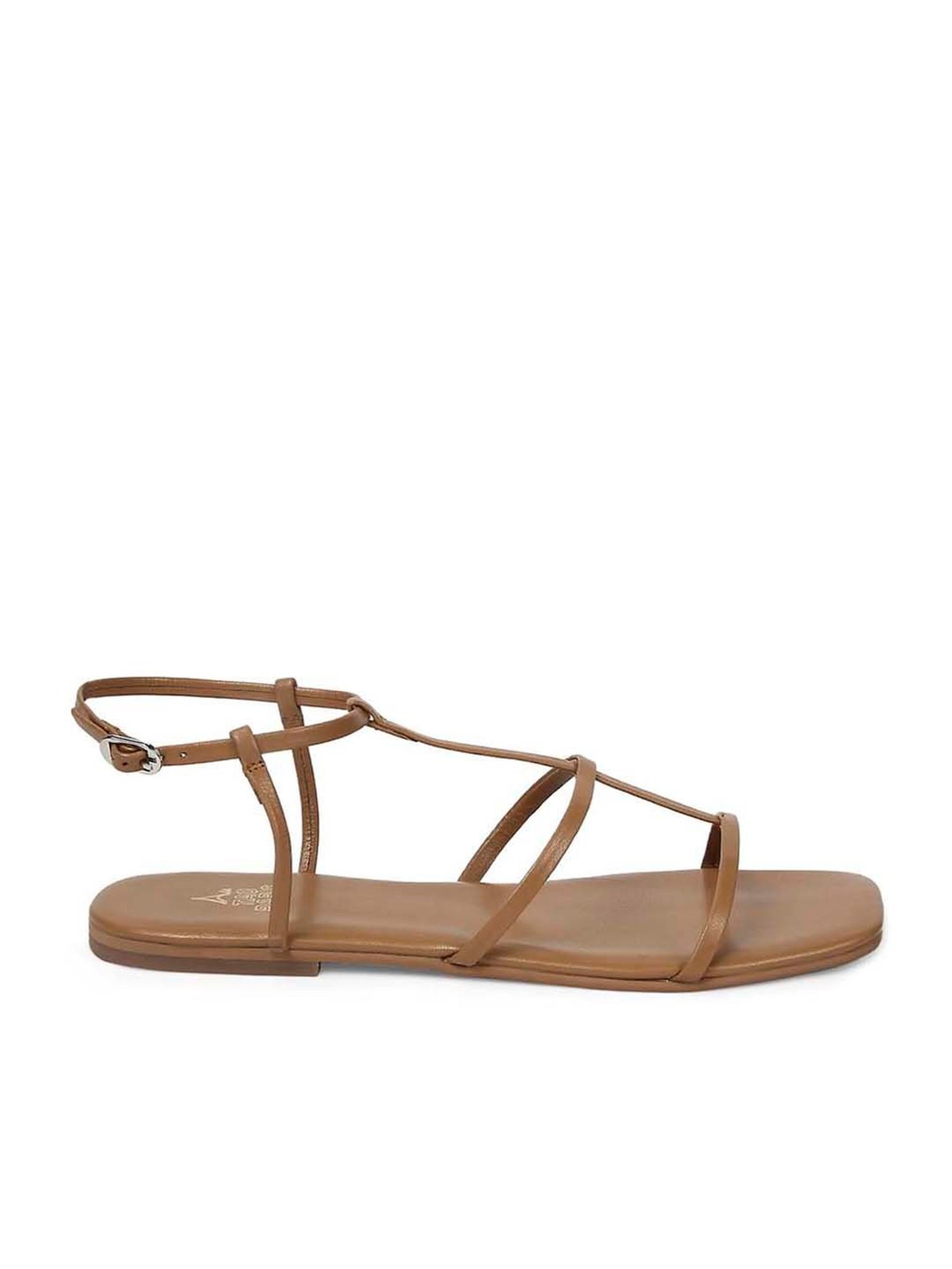 Tao Paris Women's Ankara Brown Back Strap Sandals