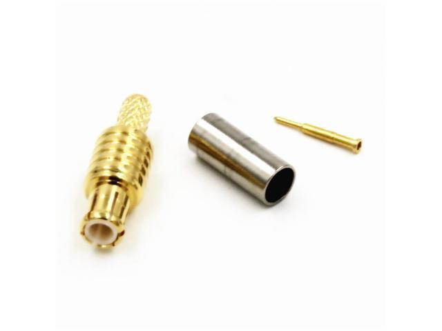 100PCS MCX Male Plug Crimp RG174 RG316 LMR100 RF Connector