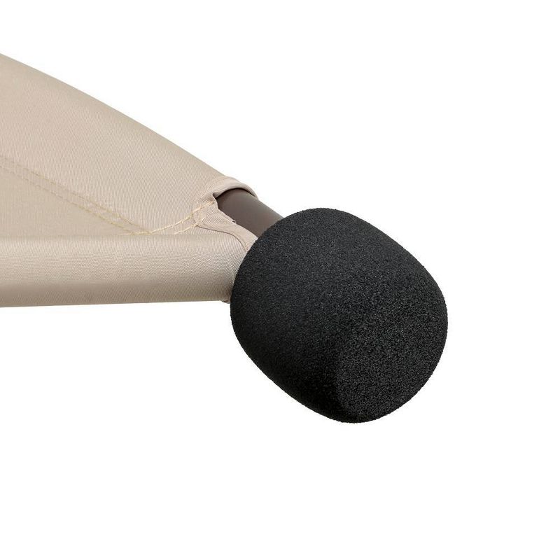 Outdoor Double Chaise Lounge Chair Rocking Daybed & Sunlounger with Canopy - Brown - Crestlive Products