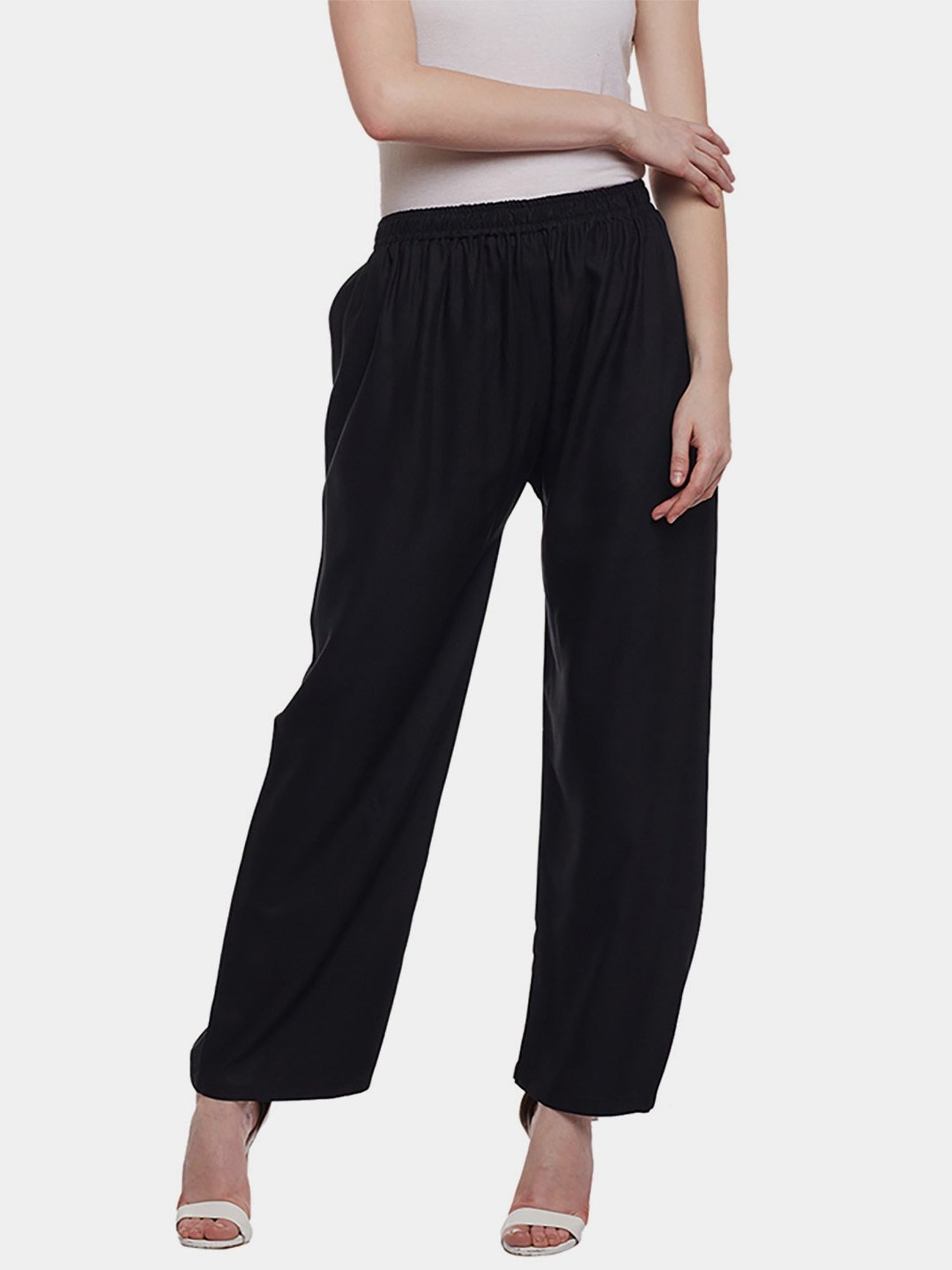 Castle Black Straight Fit Palazzos