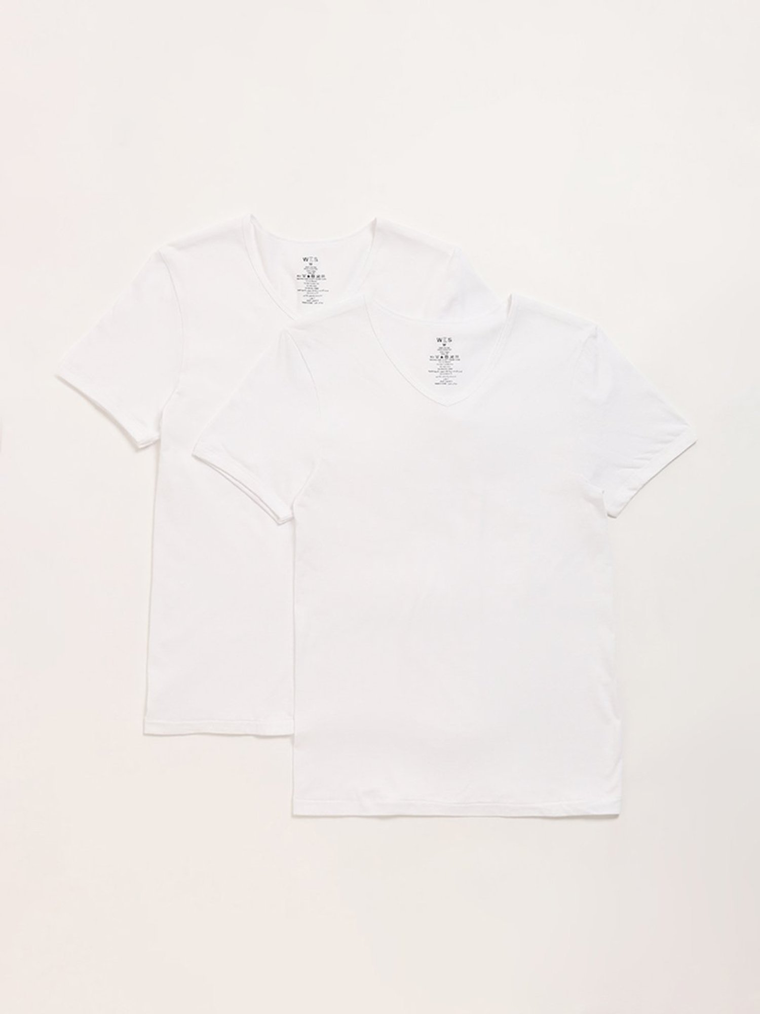 WES Lounge by Westside White Vest- Pack of 2