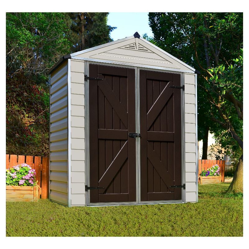 6'x 5.5' Everett Storage Shed Beige - Suncast