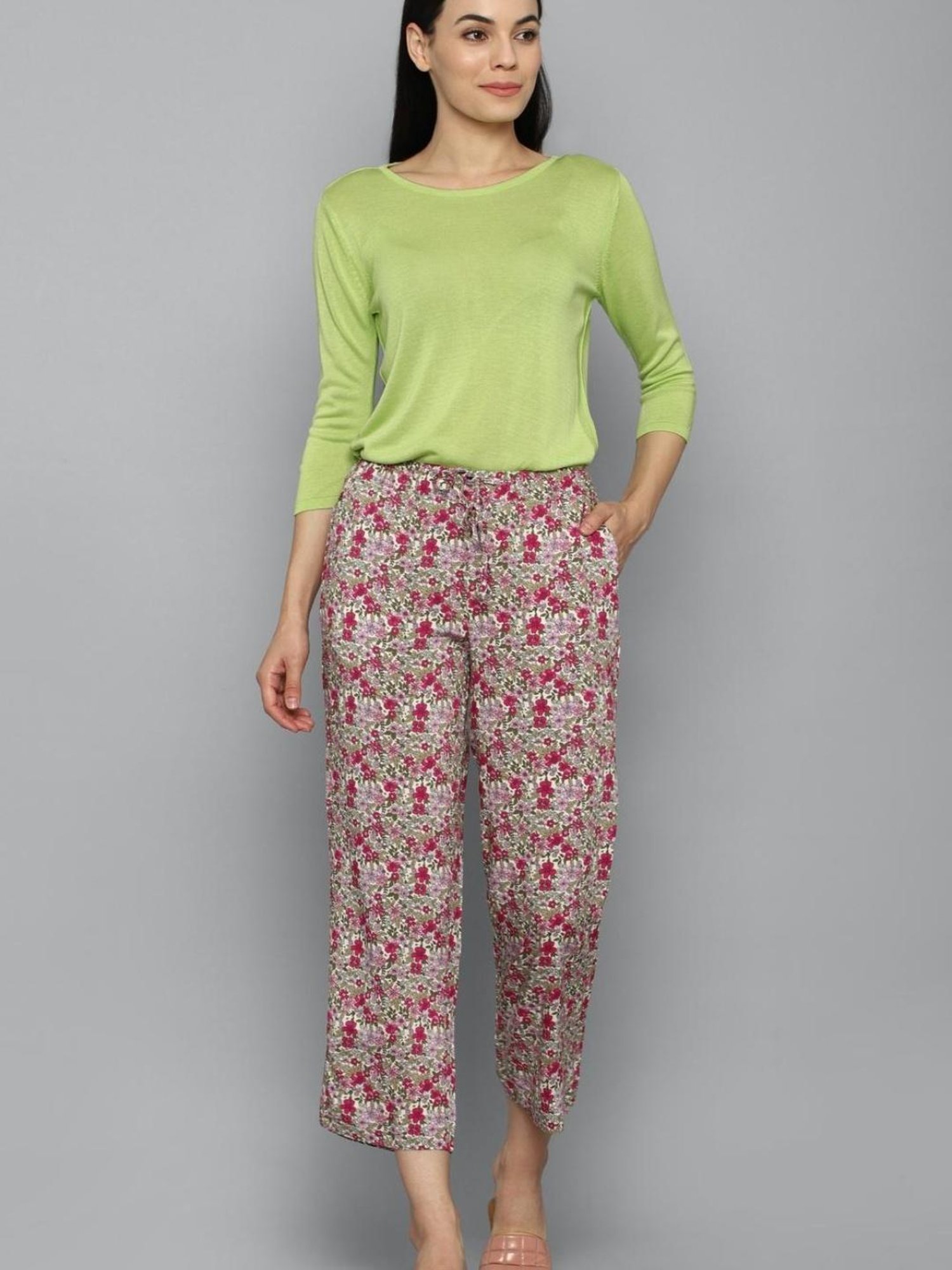 Allen Solly Green Regular Fit T-shirt