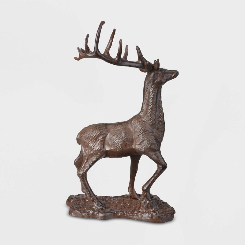 12" Cast Iron Deer Brown - Esschert Design