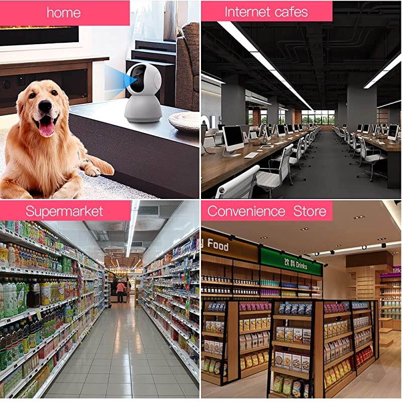 WiFi Security Dome Camera SDETER HD Home IP Wireless 2Way Audio Motion Detection Night Vision BabyPet Monitor Compatible with iOSampAndroid