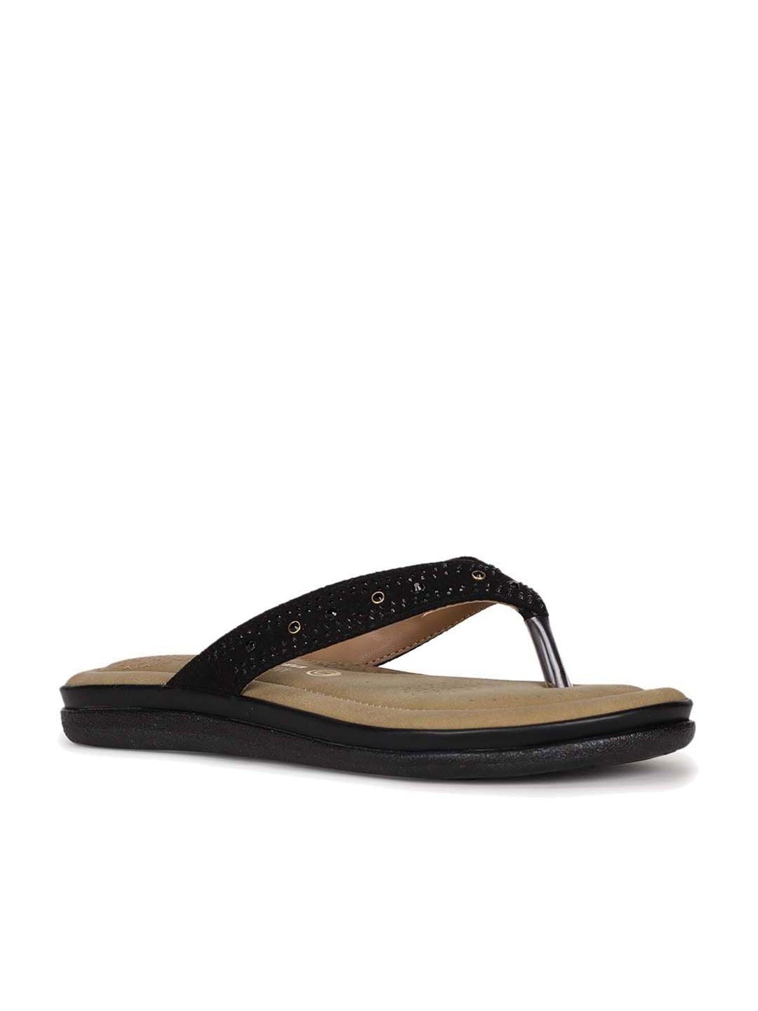 Bata Women's Black Thong Sandals