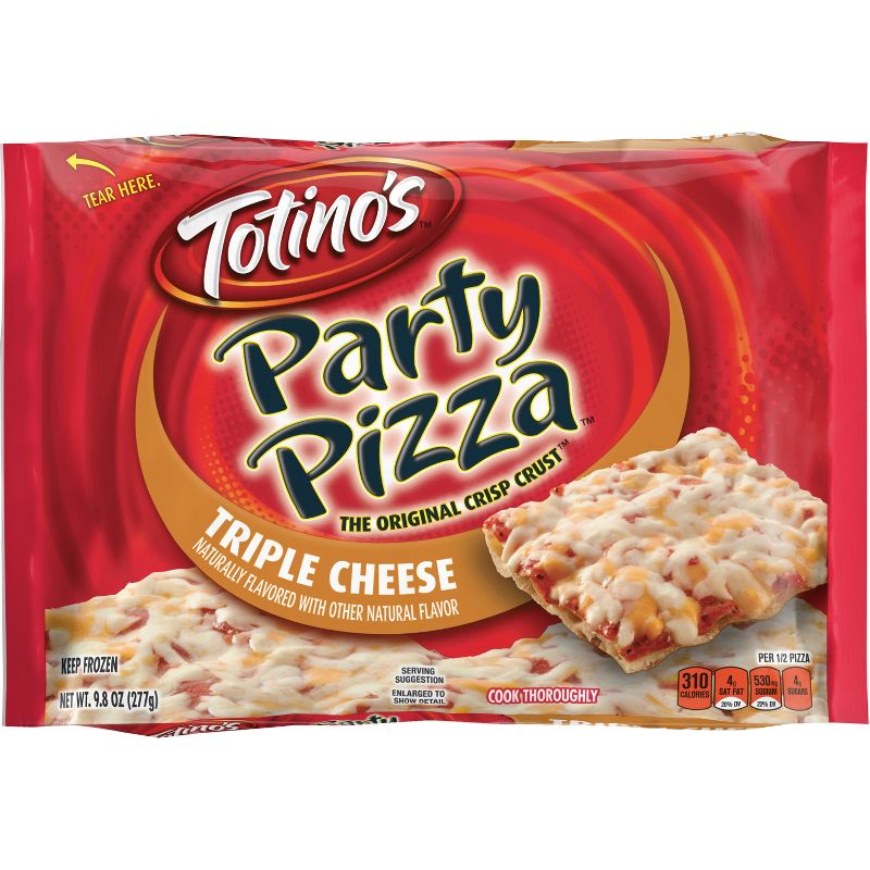 Totino's Triple Cheese Party Frozen Pizza - 9.8oz