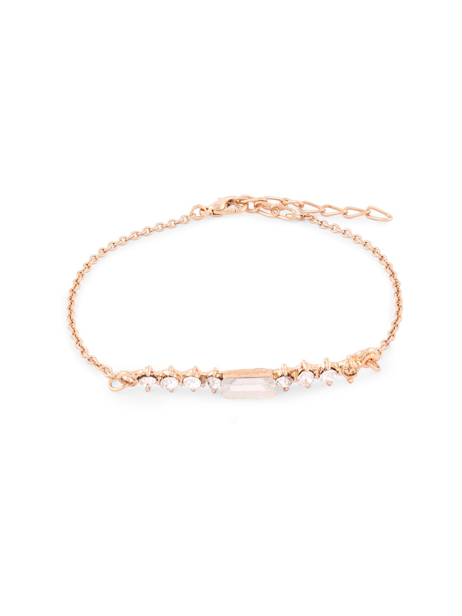 Zaveri Pearls Set Of 6 Gold Tone Dazzling Party Bling Stackable Bracelets-ZPFK14051