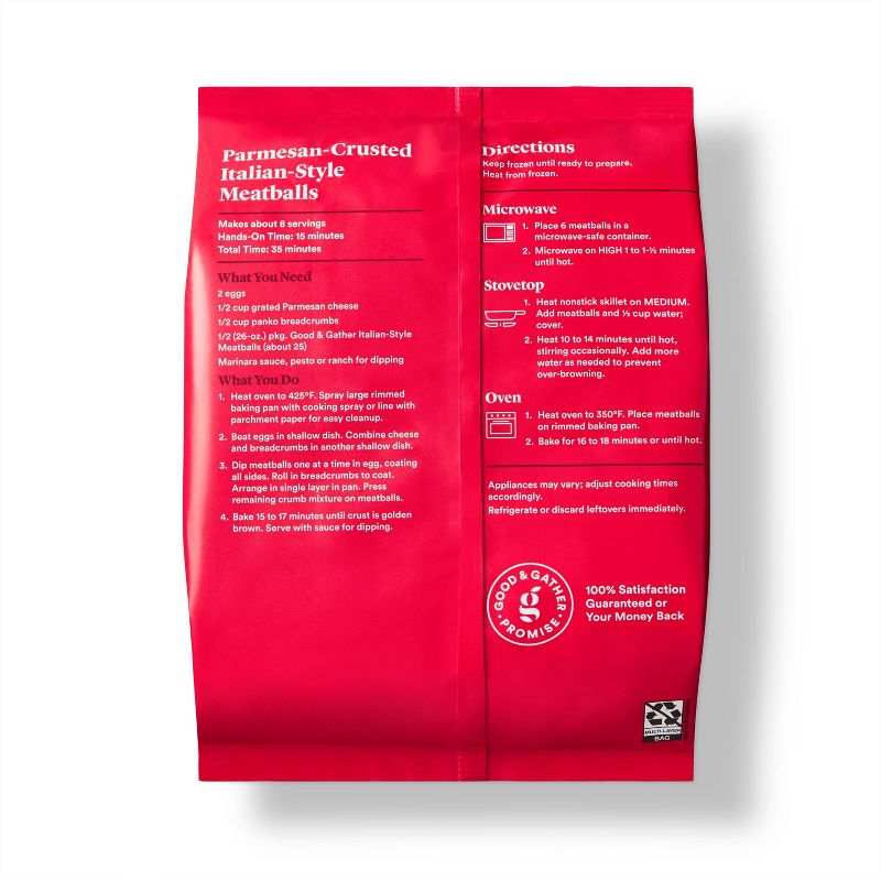 Italian Style Beef, Pork, & Chicken Meatballs - Frozen - 26oz - Good & Gather™