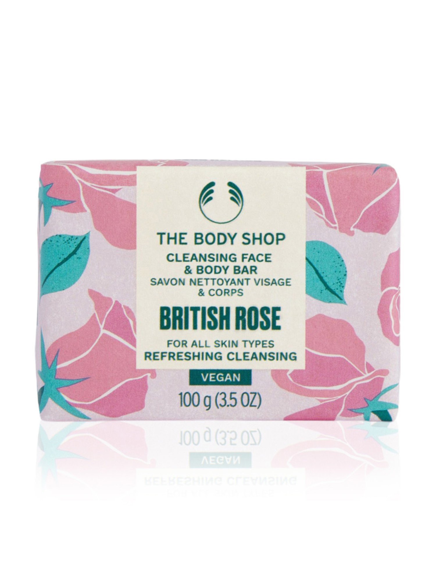 The Body Shop British Rose Exfoliating Soap - 100 gm