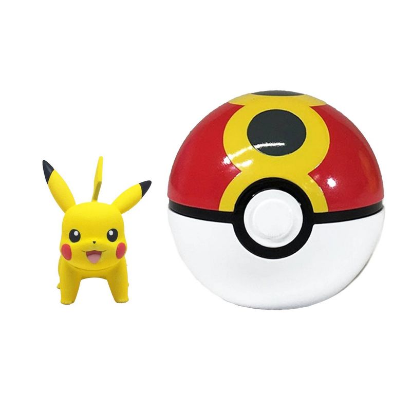Pokemon Clip 'N Go Poke Ball Belt Set Blue/Red - Pikachu