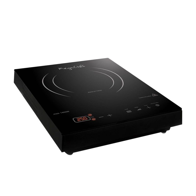 MegaChef Portable Induction Cooktop with Digital Control Panel - Black