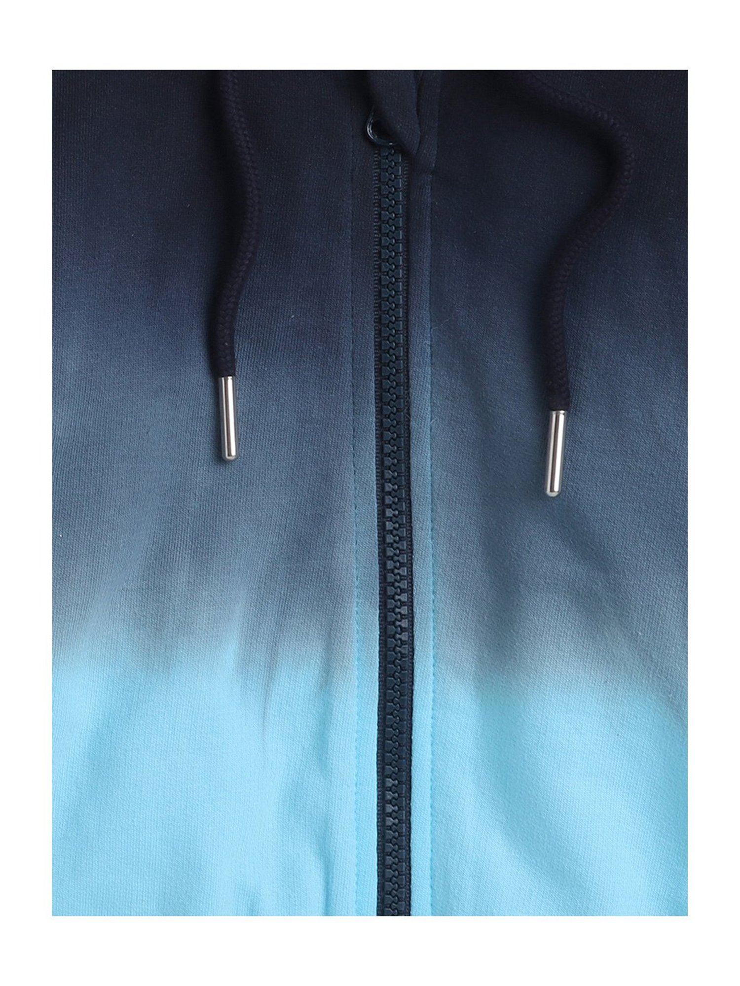 Bumzee Kids Blue Solid Full Sleeves Sweatshirt