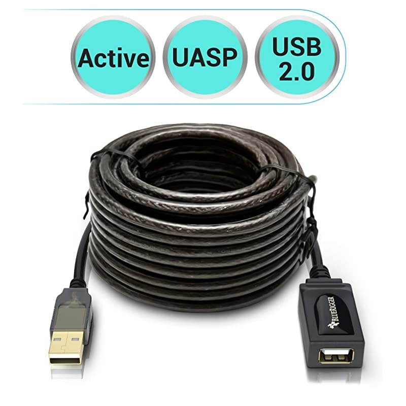 USB Extension Cable 10M 32FT Active USB 20 Type A Male to A Female Repeater Cable for Game Consoles Printer Camera