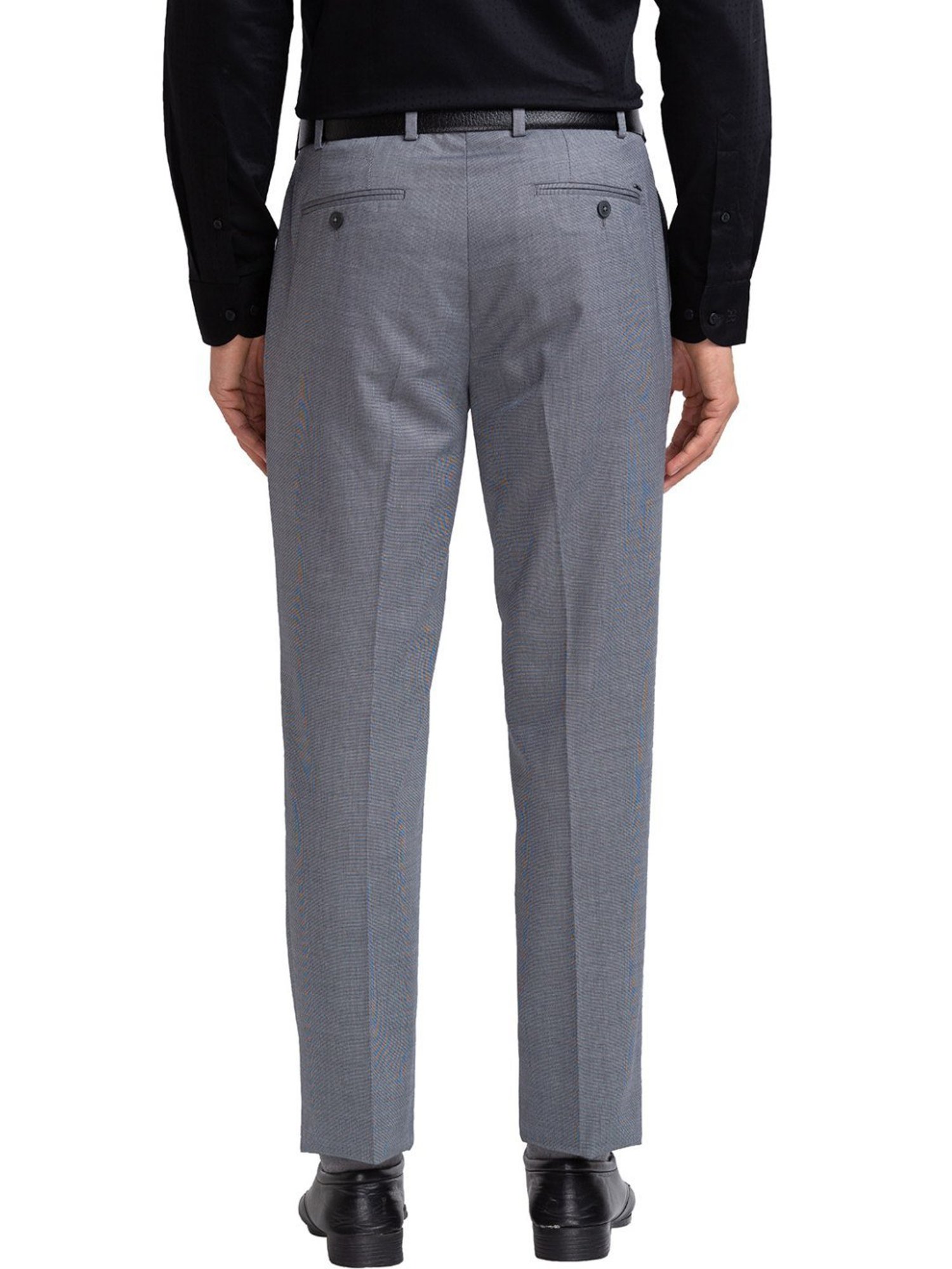 Raymond Grey Contemporary Fit Texture Trousers