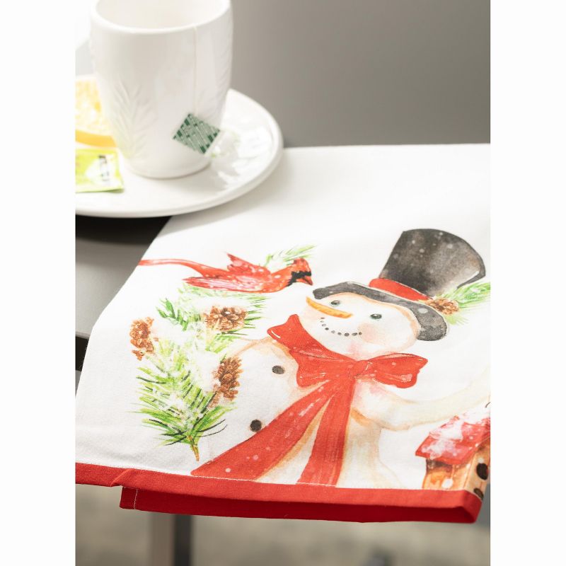 Lakeside Oven Mitt and Kitchen Towel Turkey Motif Hot Dish Handling Set - 2 Pieces