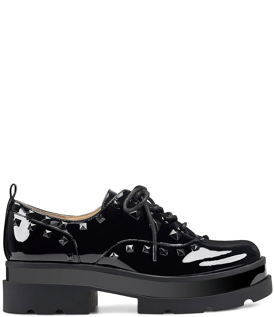 SoftWalk Willis Perforated Suede Platform Oxfords