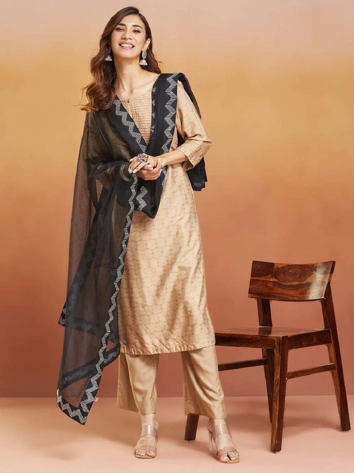 Stylum Multicolor Block Print Dupatta