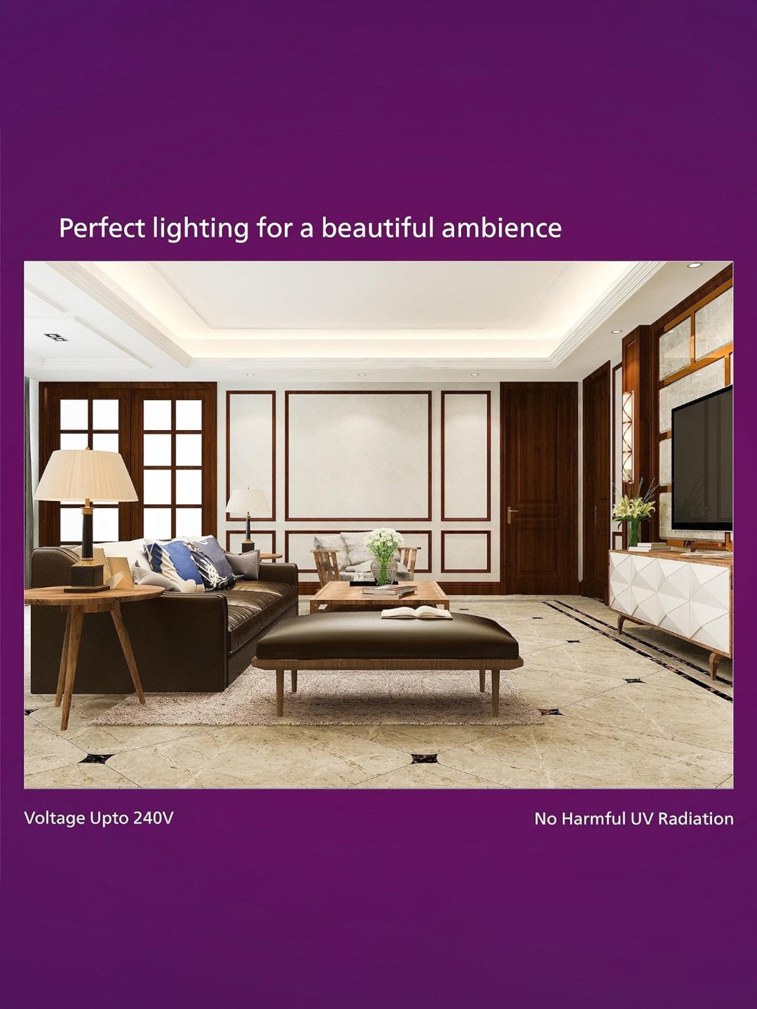 Philips LED Cove Light for Ceiling with 5 Mtr LED Strip for Home Decor (Natural White)