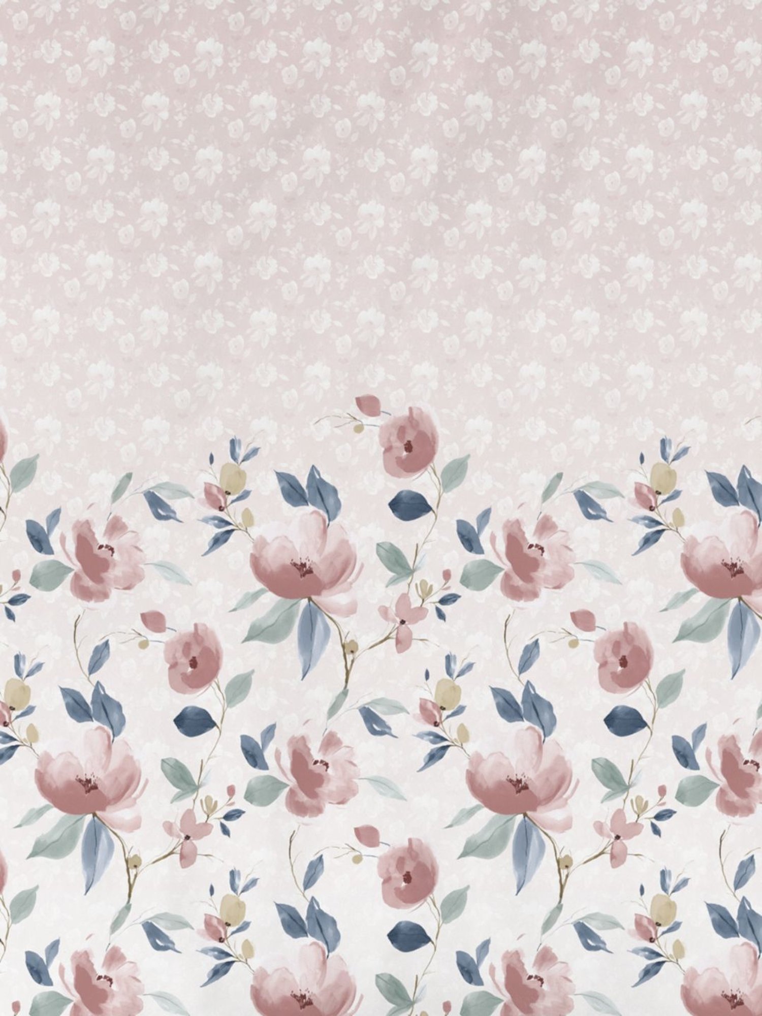 DDecor Floral Pink 136 TC Cotton King Fitted Bed Sheet With 2 Pillow Covers