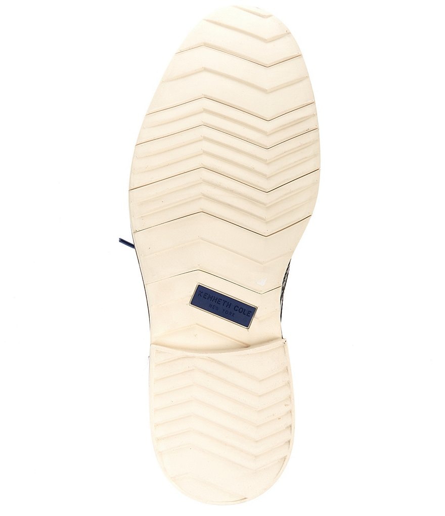 Kenneth Cole New York Men's Kieran Leather Flex Lace-Up Wingtip Toe Oxfords