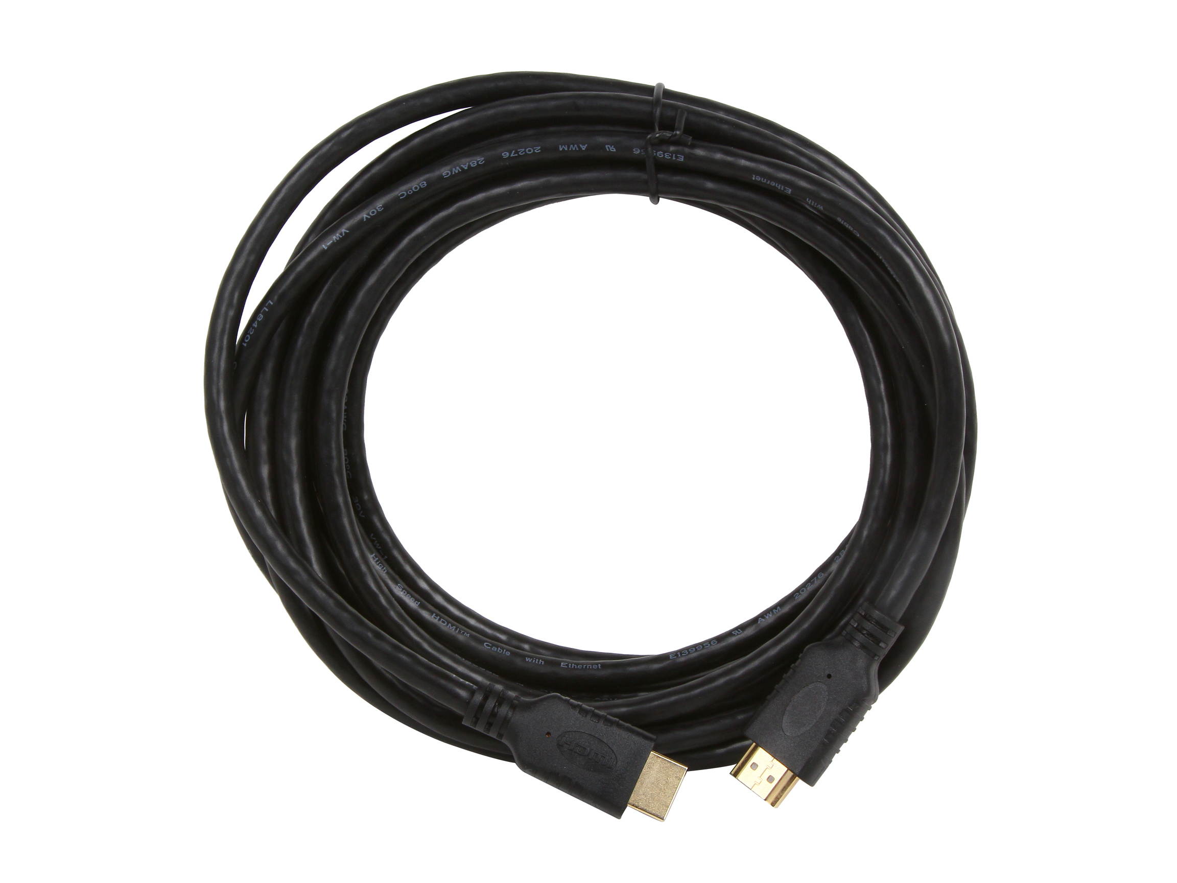 AMC HDM-HDM-HSE15 15 ft. HYPER SERIES Black High Speed HDMI&reg; Cable with Ethernet Gold Plated Connector