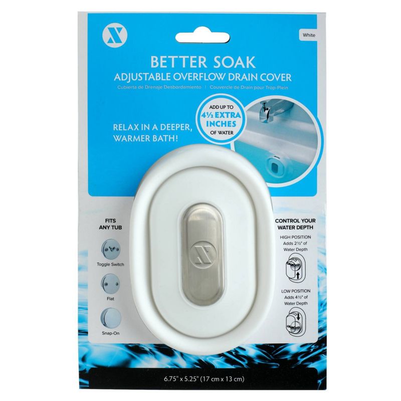 Better Soak Bathtub Overflow Drain Cover - Slipx Solutions