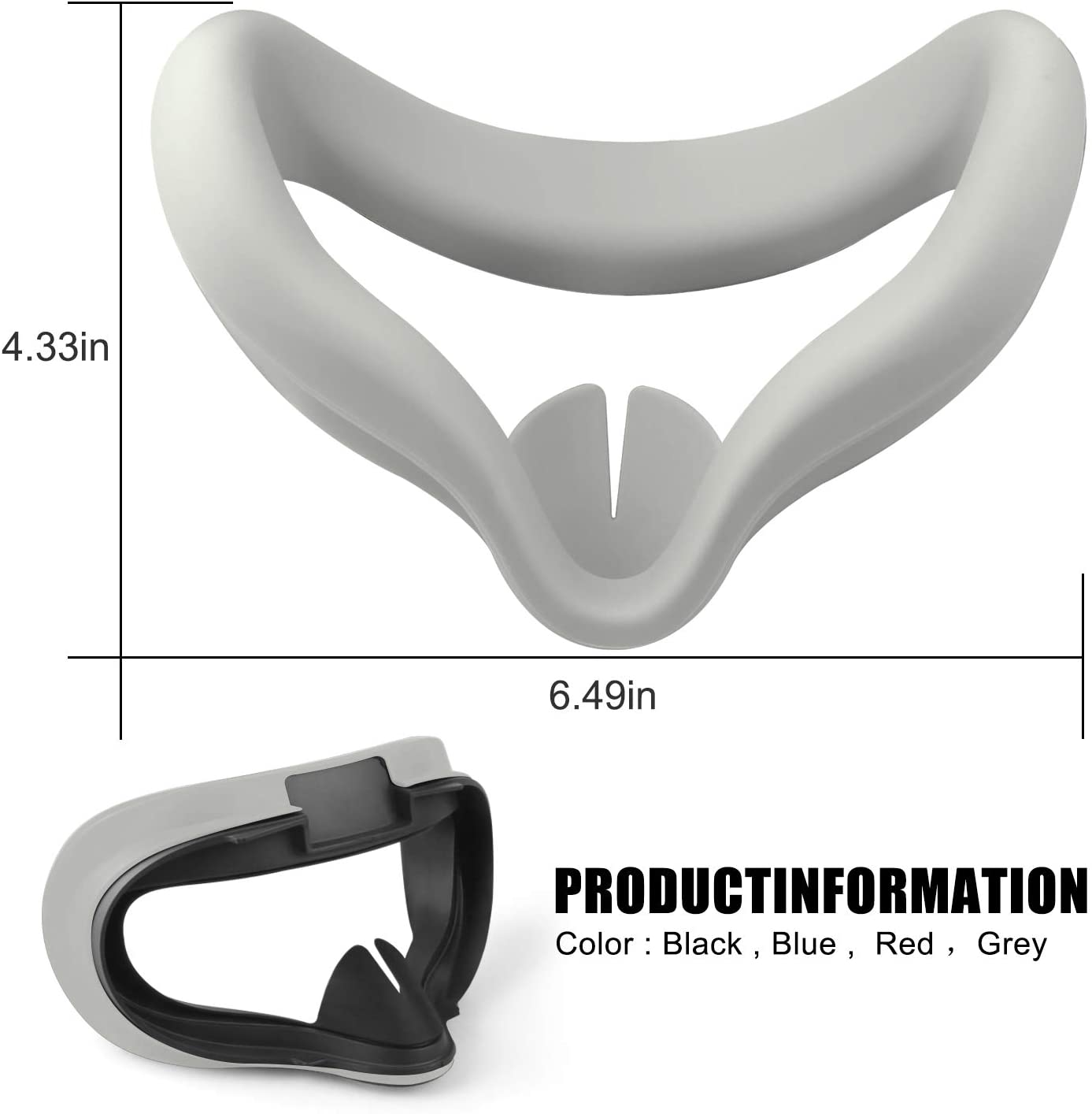 2 Pairs Oculus Quest 2 Elite Washable Silicone Handle Protective Cover