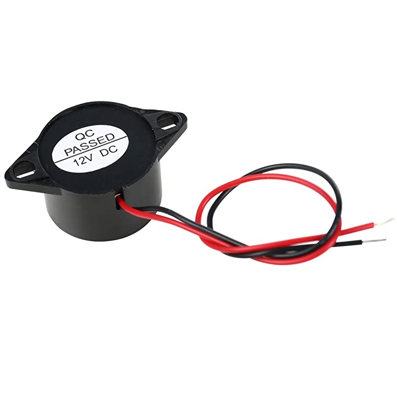75dB Mechanical Buzzer Sounder with Leads 12VDC Continuous Beep for Access Control and Buzzin Systems Pack of 5