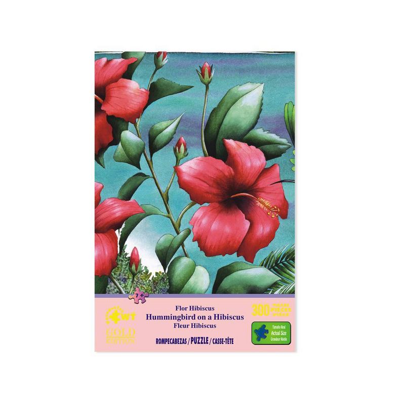 Wuundentoy Gold Edition: Hummingbird on a Hibiscus Jigsaw Puzzle - 300pc