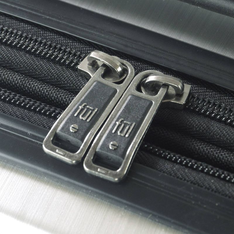 FUL Disney Mickey Mouse Textured 21" Carry On Hardside Rolling Suitcase - Silver