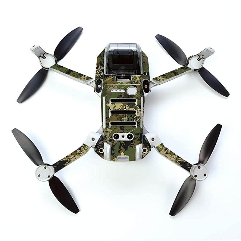 Skin for DJI Mavic Mini Portable Drone Quadcopter Viper Woodland | Protective Durable and Unique Vinyl Decal wrap Cover | Easy to Apply Remove and Change Styles | Made in The USA