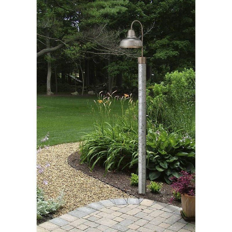 1 Light Outdoor Post Mount Black - Aurora Lighting