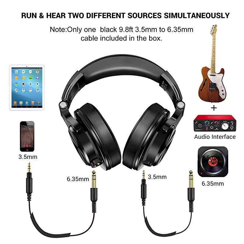 A71 PC Headsets with Boom Mic - Office Over Ear Wired Headphones for Business Meeting Skype Call Center Phone Laptop Gaming PS4 Xbox One, Headsets with Volume Control and Share-Port