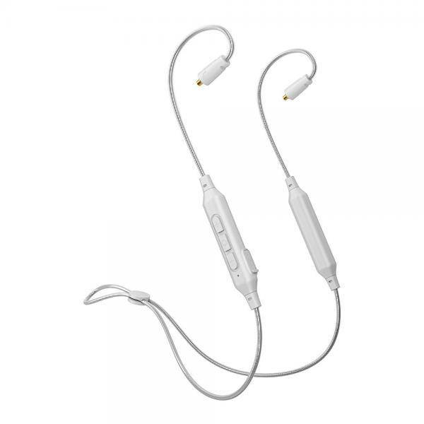 MEE audio BTX1 Bluetooth wireless universal MMCX adapter cable with Qualcomm aptX technology, microphone, and remote (Clear)