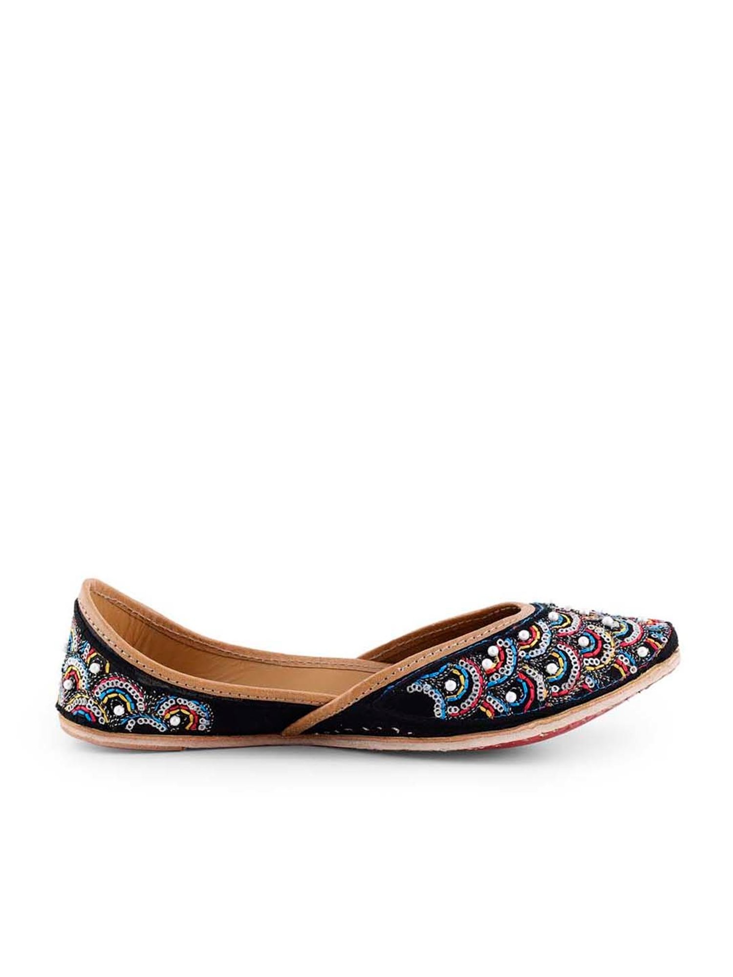 Glam Story Women's Arsh Multicolored Ethnic Juttis