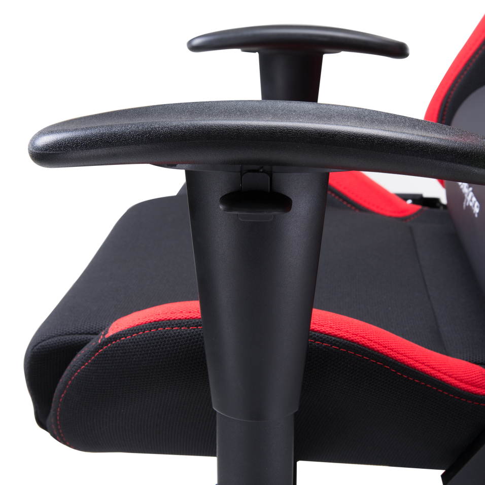 DXRacer Ergonomically Designed Racing Series RAA106 Black and Red Strong Mesh and PU Leather 135-degree Recline High-End Gaming Chair with Neck and Lumbar Support Pillow