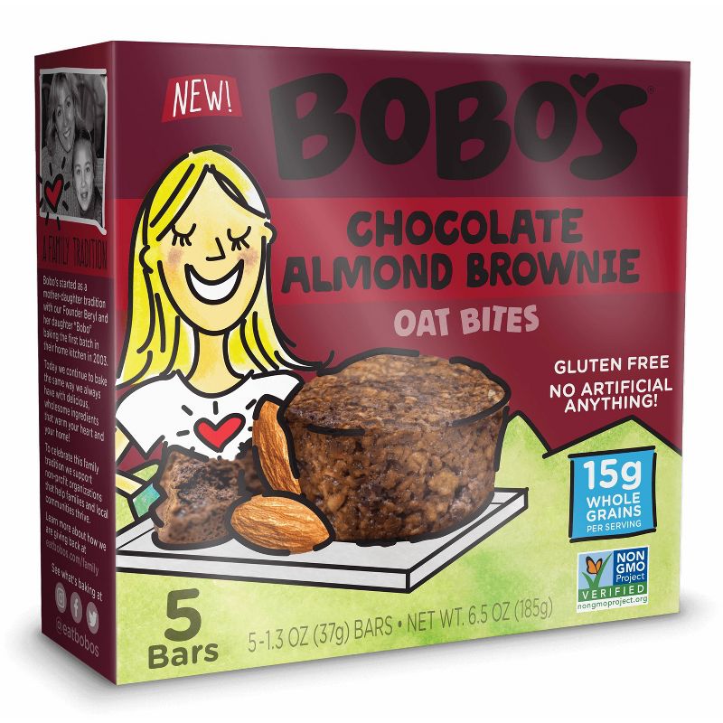Bobo's Bites Chocolate Almond Brownie - 5ct
