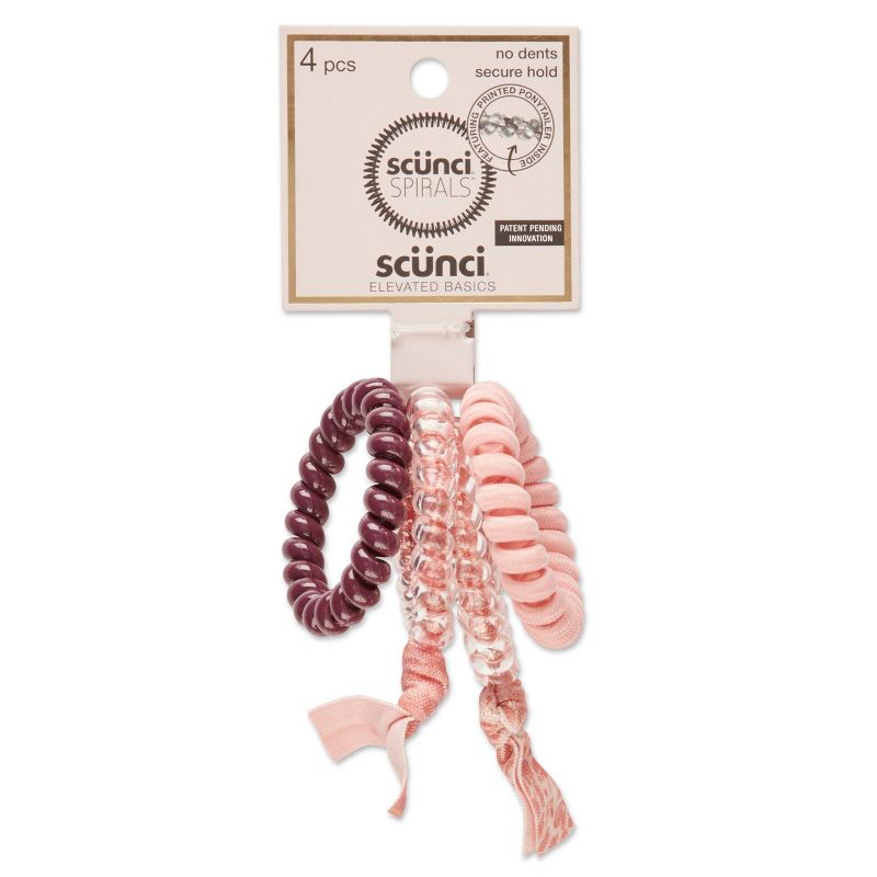 scunci Spirals - Medium - 4pk
