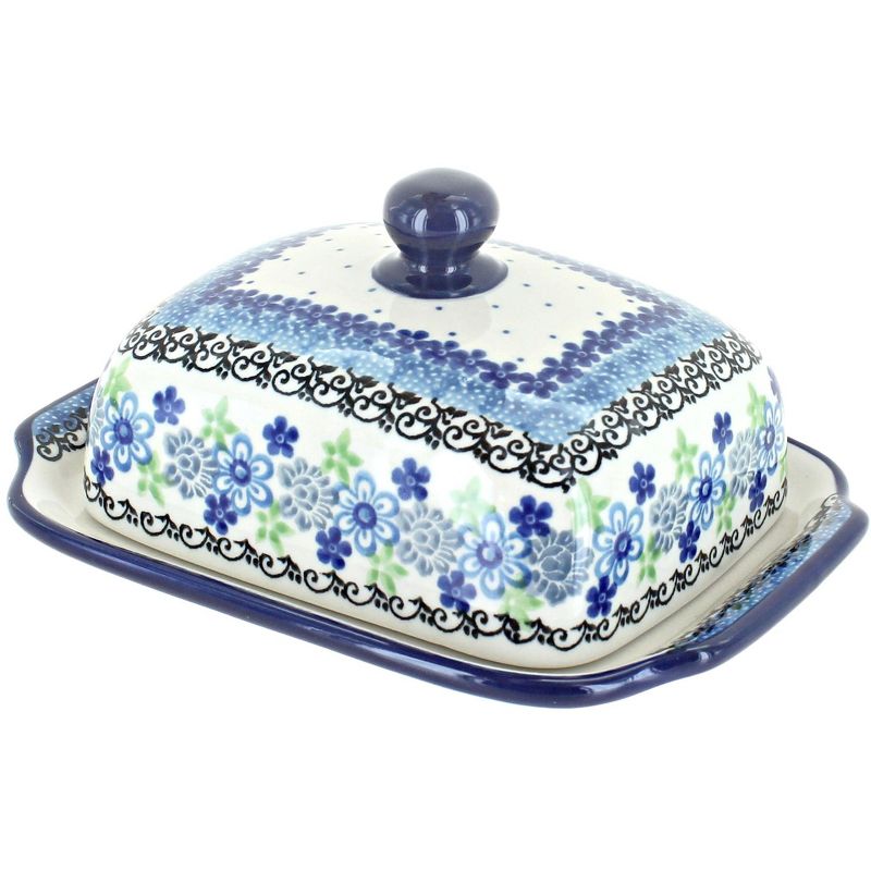3R Studios Pressed Glass Butter Dish