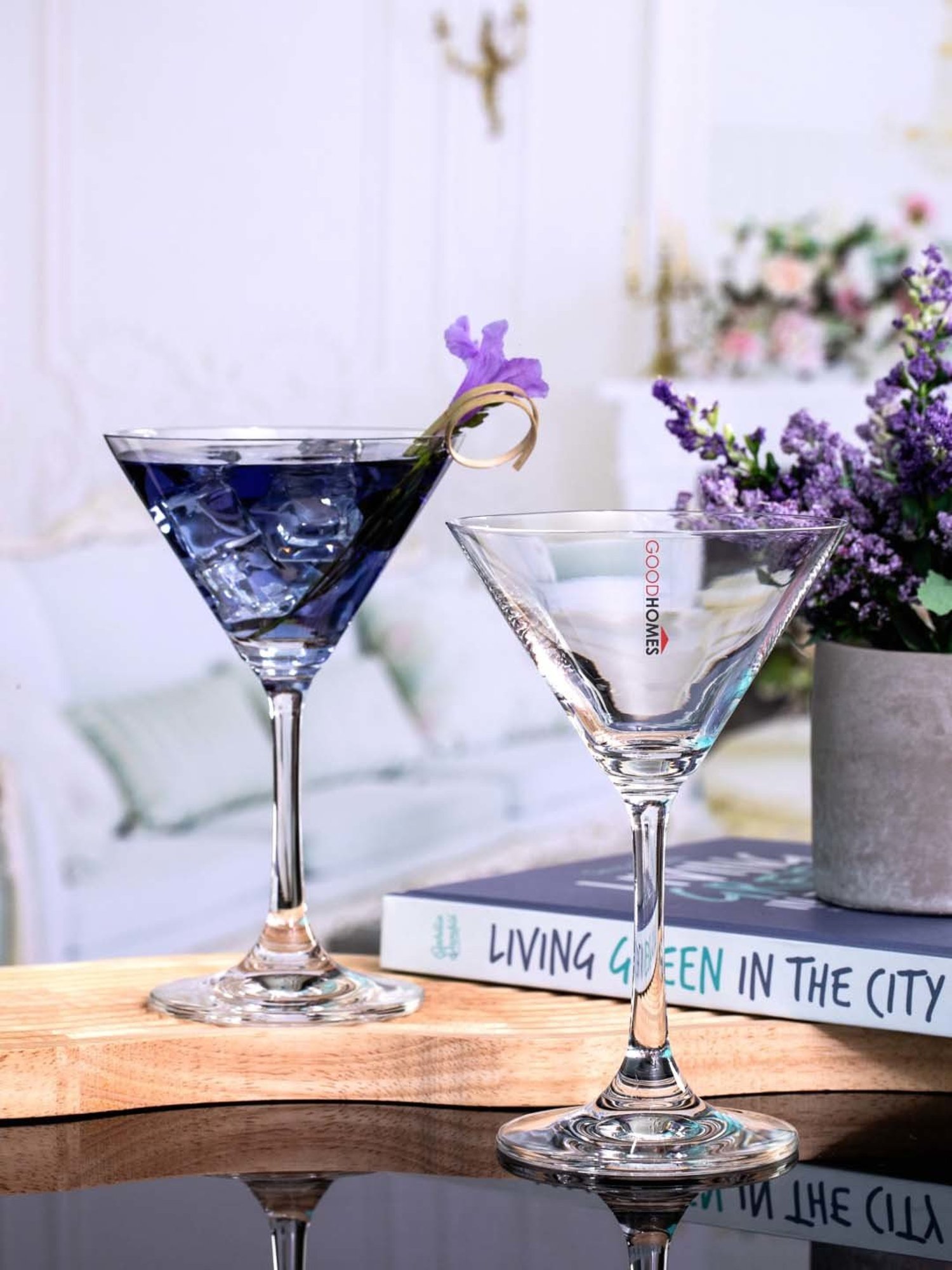 Goodhomes Transparent Glass Cocktail Tumbler Glasses - Set of 6