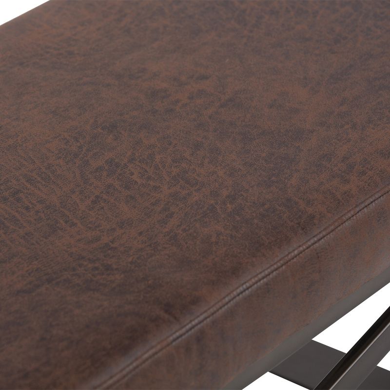 Juneau Demilune Accent Bench Brown - Treasure Trove Accents