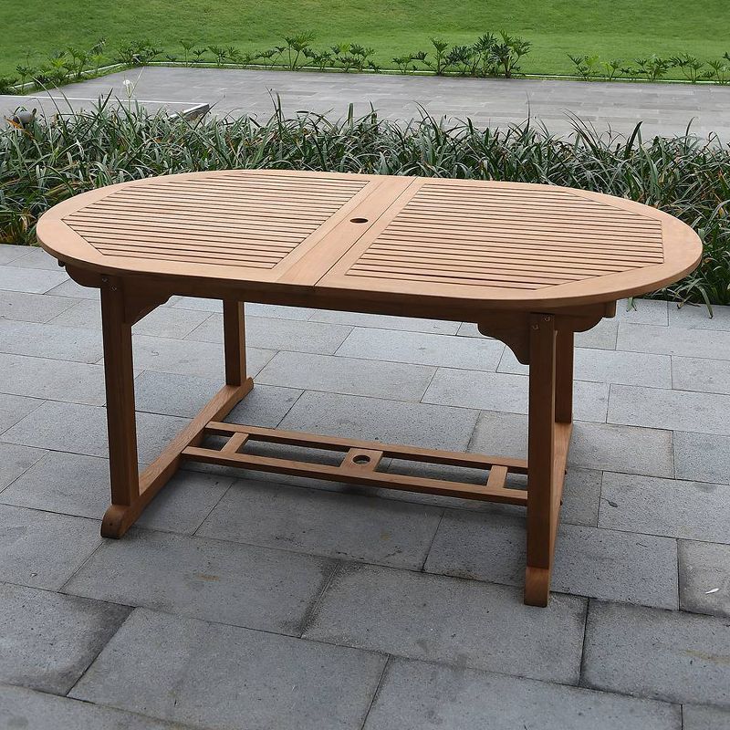 Renaissance Square Outdoor Patio Stacking Table - Gray - Vifah