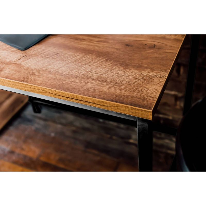 2 Shelf Camden Computer Desk Classic Oak - OneSpace