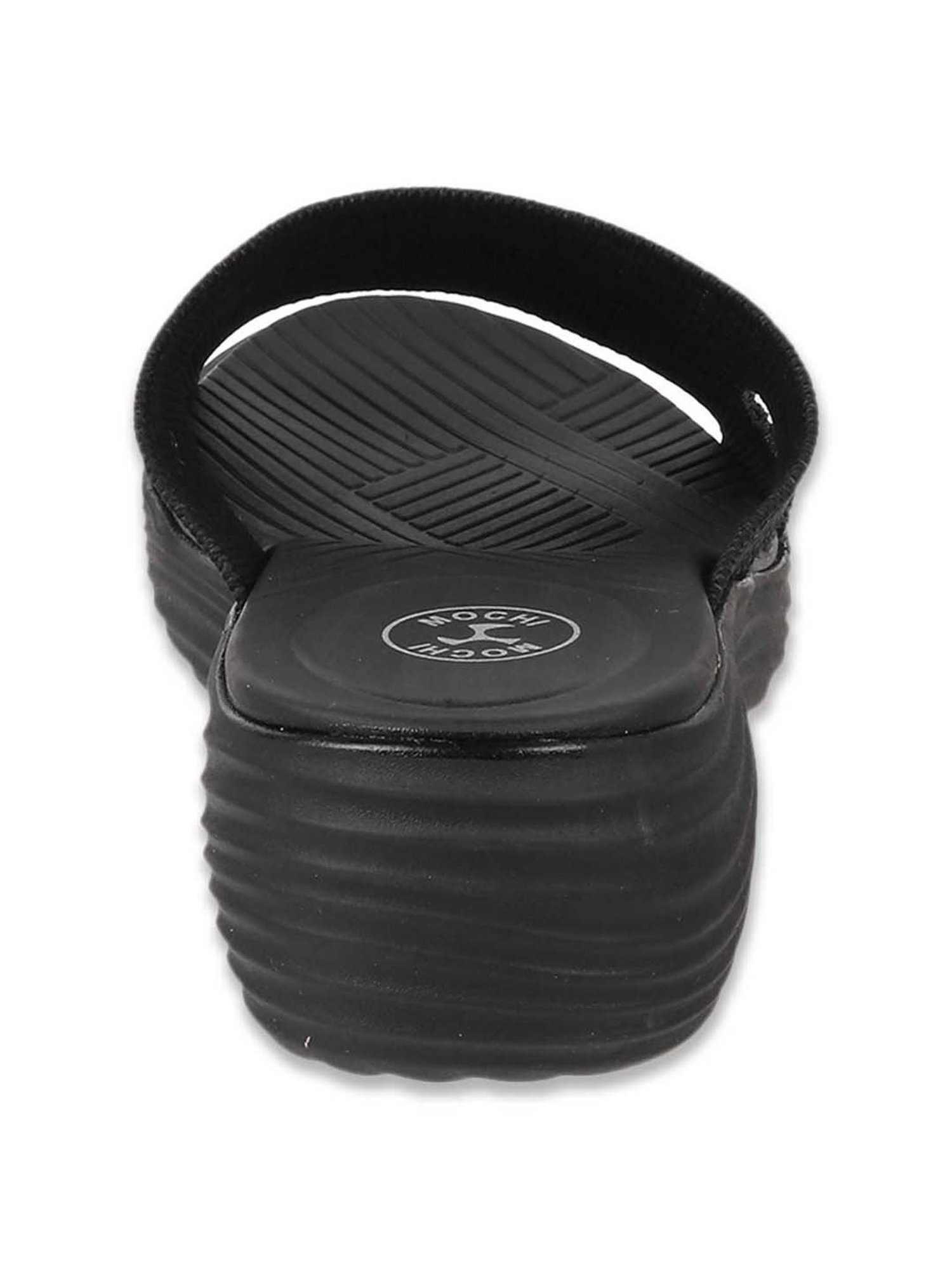 Mochi Women's Black Casual Wedges