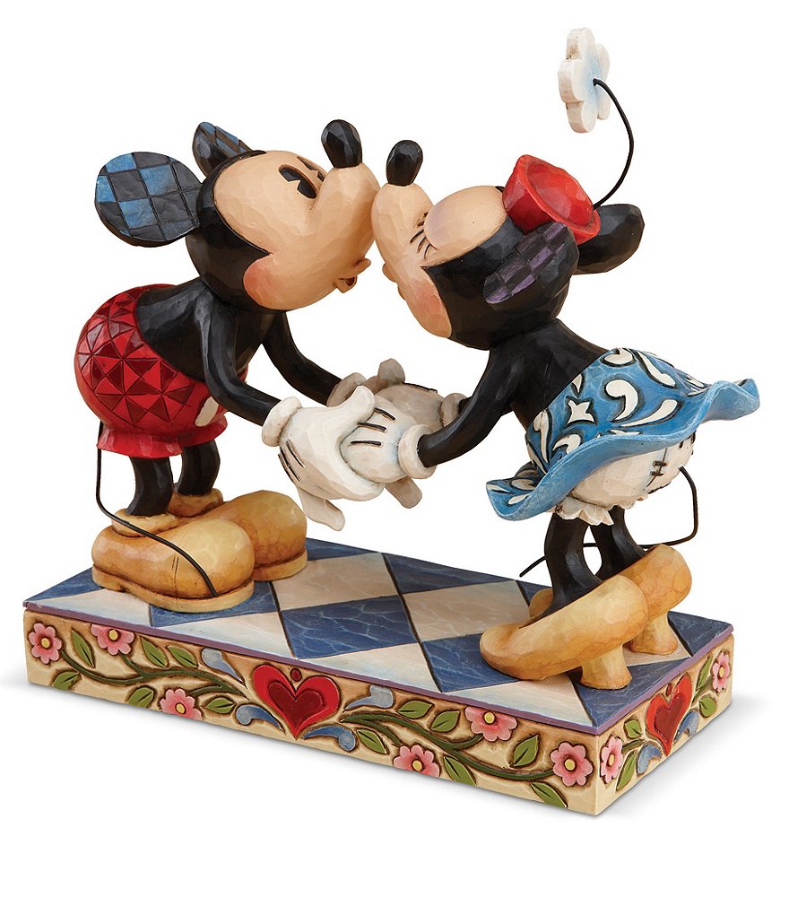 Jim Shore Disney Traditions by Jim Shore Mickey and Minnie Mouse Smooch For My Sweetie Figurine
