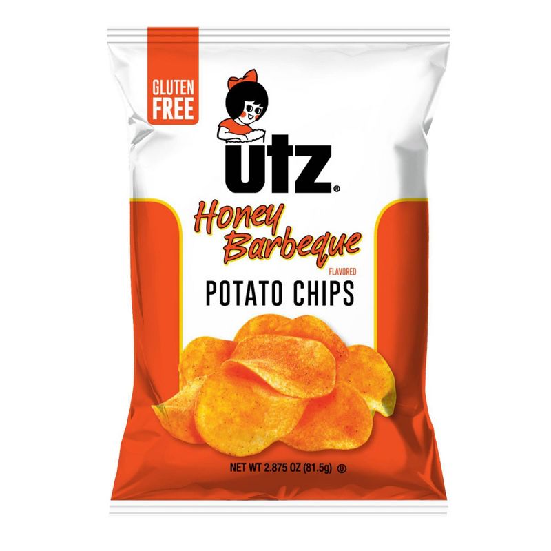 Utz Honey Barbeque Flavored Potato Chips - 2.875oz