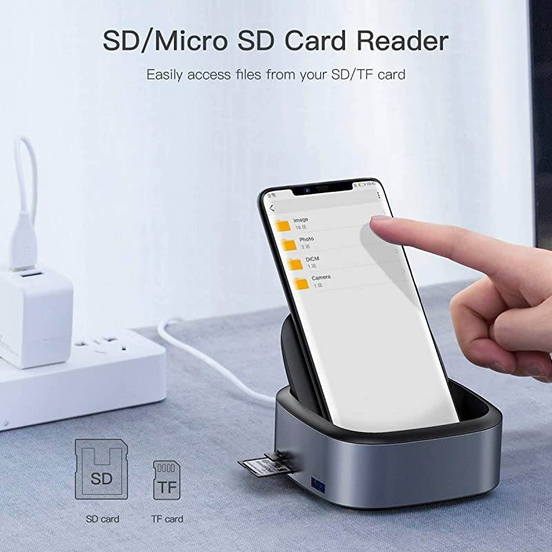 8-in-1 Dock for Samsung Dex Station,  for Samsung Docking Station, USB C to 4K HDMI Adapter DeX Station, Desktop Experience for Samsung Galaxy S20/S10/S9/S8,Note 10/9,