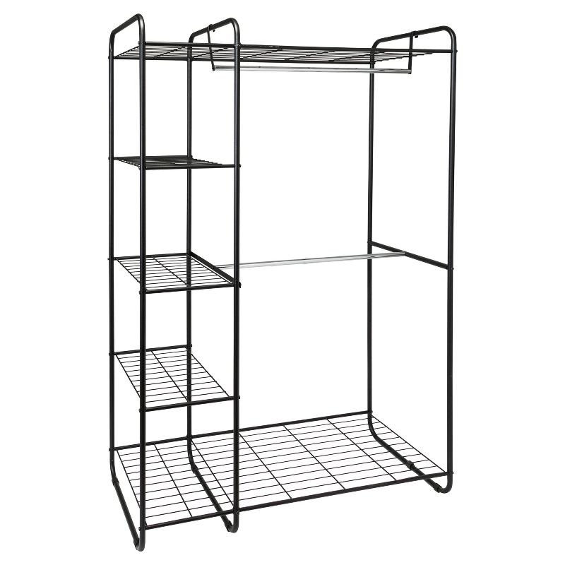 Freestanding Closet Black/Silver - Room Essentials™